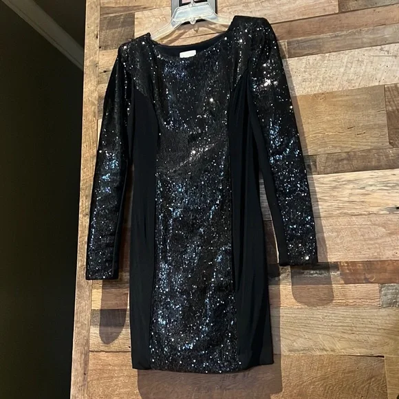Bebe Dresses | Bebe Kim Kardashian Black Sequin Dress | Color: Black | Size: S | Trendyella's Closet